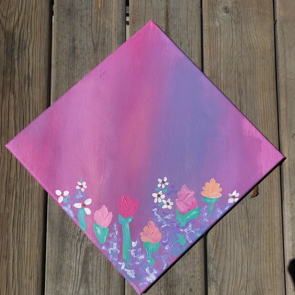 Acrylic Floral Painting